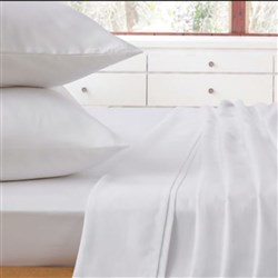 Easy Care Flat Sheet White Double